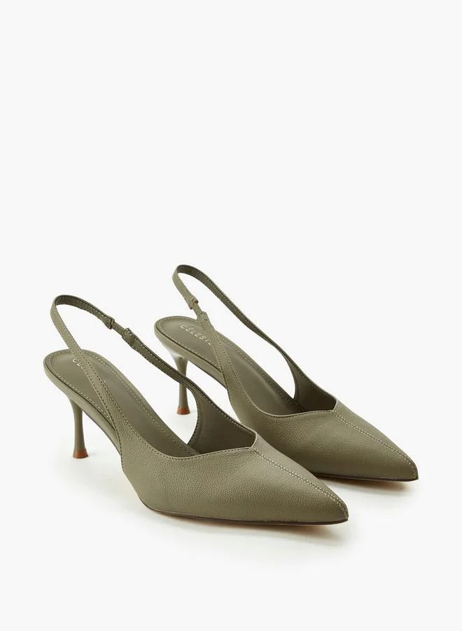 Women Slingback Stiletto Heel Shoes