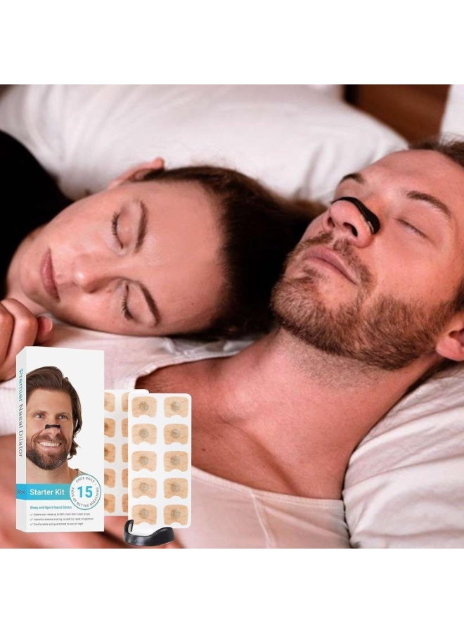 Magnetic Nasal Strip Kit for Breathing & Sleep – Anti-Snoring Nose Strips to Improve Airflow, Reduce Snoring, Relieve Nasal Congestion & Enhance Sleep Quality - Image 2