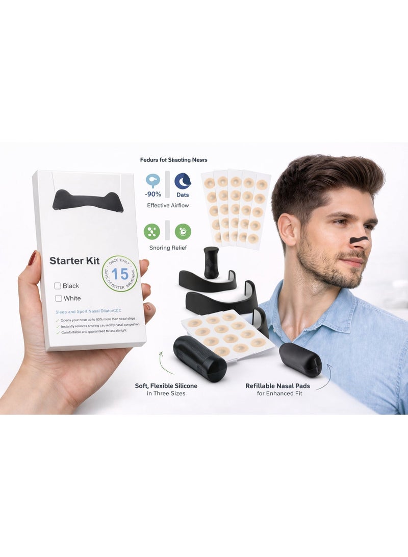 Magnetic Nasal Strip Kit for Breathing & Sleep – Anti-Snoring Nose Strips to Improve Airflow, Reduce Snoring, Relieve Nasal Congestion & Enhance Sleep Quality - Image 4