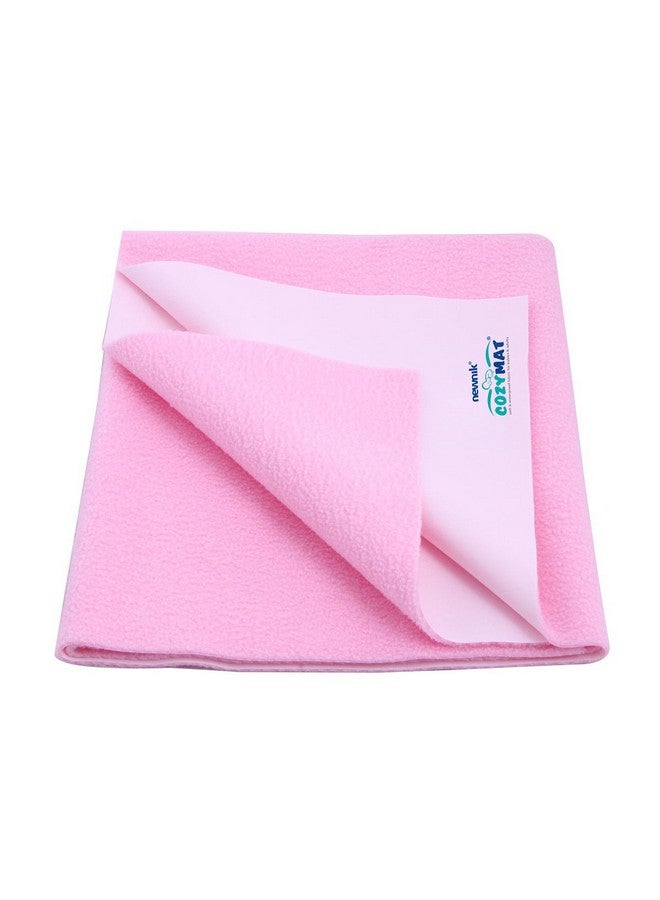 Newnik Baby Mat Waterproof Dry Sheet/Reusable Absorbent Sheets/Underpads (Size: 70Cm X 50Cm) Pink Small - Image 1