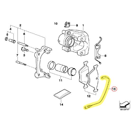 BMW 34351164372 Brake Pad Wear Sensor - Image 1