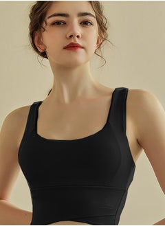 HaveDream Women's Yoga Vest, New Shockproof High Strength Running Fitness Bra - Black M Size  - Image 3