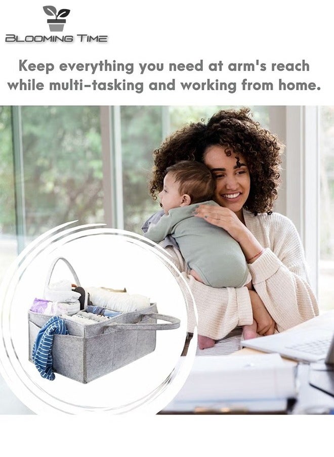 BLOOMING TIME Baby Diaper Storage Bag Partition Storage Large Capacity  - Image 4
