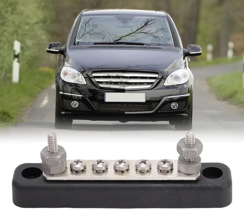 SUNGOOYUE 5 Way Power Distribution Block,Marine Bus Bar 12V 24V 100A with Fully Insulated Connections Tinned Copper Components for Car Boat RV Truck Yacht - Image 3
