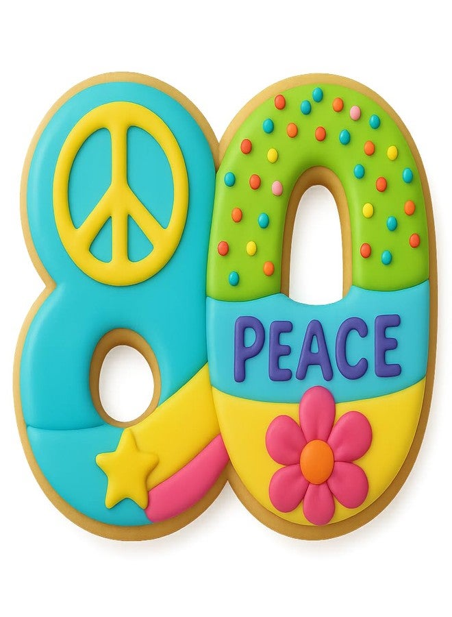 Mighty Gadget Number 80 Cookie Cutter - 3.5x5 Inches, Perfect for 80th Birthdays & Anniversaries (Random Color) - Image 3