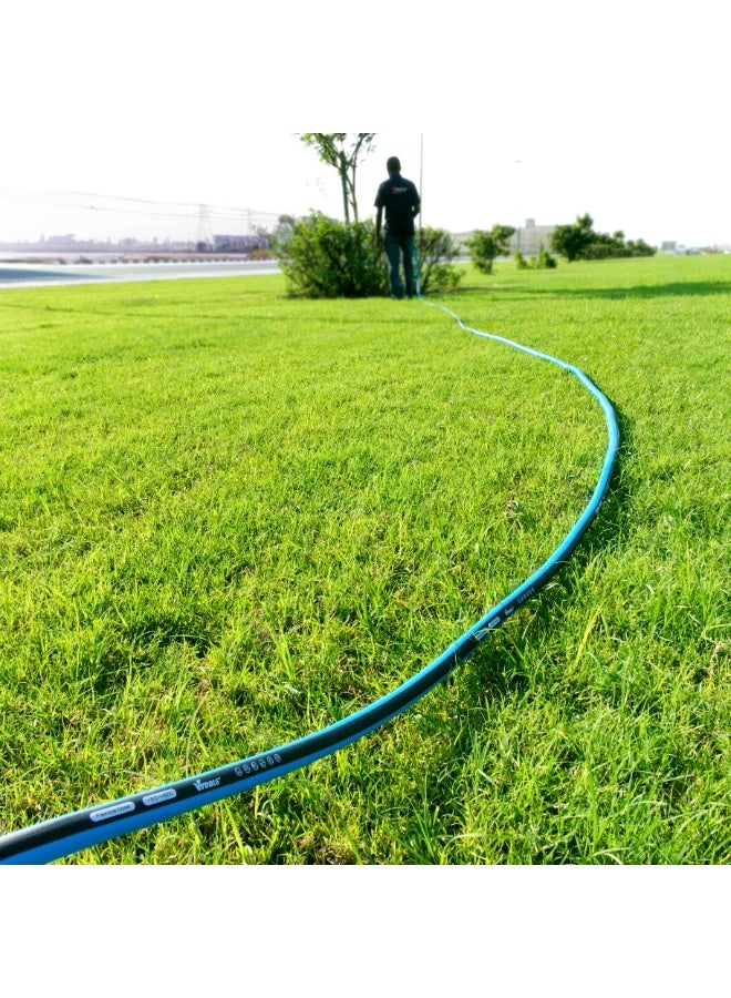 VTOOLS 10m Garden Hose, 1/2 Inch PVC Layer With 5 PC Hose Connector Set - Image 5