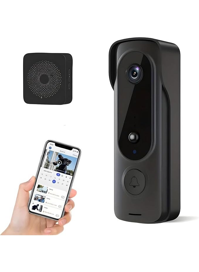 X الإصدار جرس باب فيديو (اسود) - Image 1