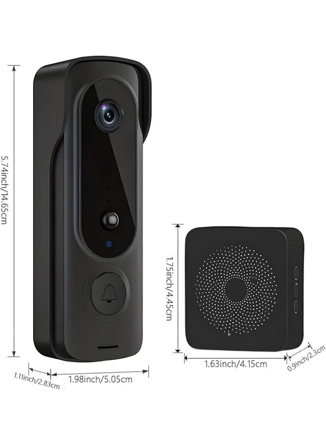 X الإصدار جرس باب فيديو (اسود) - Image 2