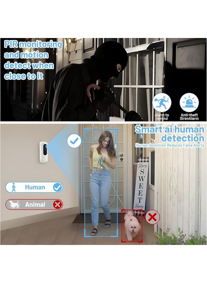 X الإصدار جرس باب فيديو (اسود) - Image 4