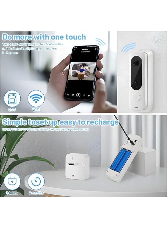 X الإصدار جرس باب فيديو (اسود) - Image 5