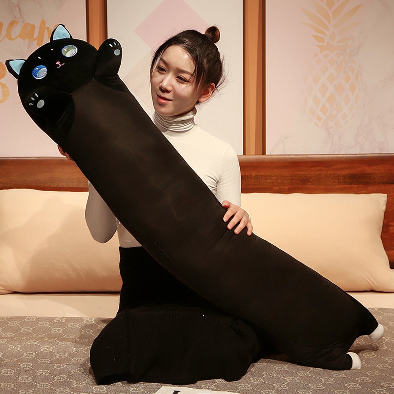 Cartoon Ice Silk Long Pillow For Girls Sleeping Bed With Legs For Boys Pillow Cushion Large Back Cushion Removable And Washable - Image 1