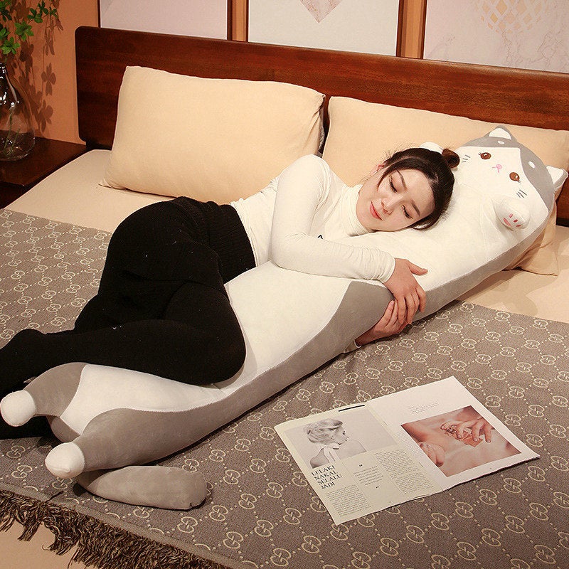 Cartoon Ice Silk Long Pillow For Girls Sleeping Bed With Legs For Boys Pillow Cushion Large Back Cushion Removable And Washable - Image 5