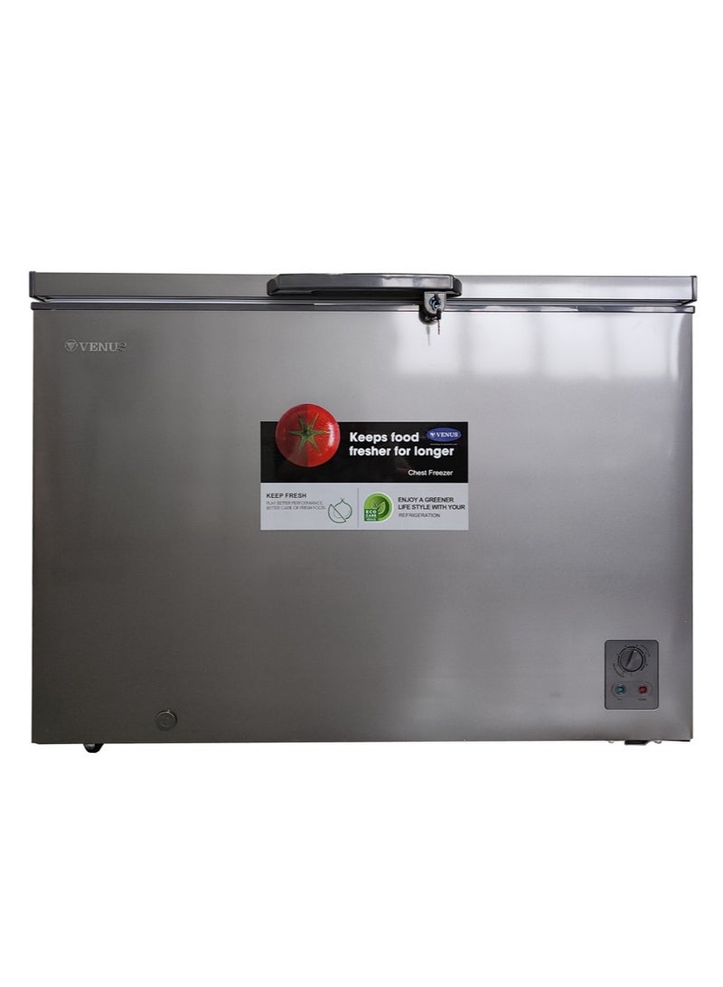 Venus Chest Freezer 350L Silver VCF350 - Image 1