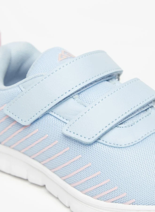 شو اكسبرس Girls Textured Sports Shoes with Hook and Loop Closure