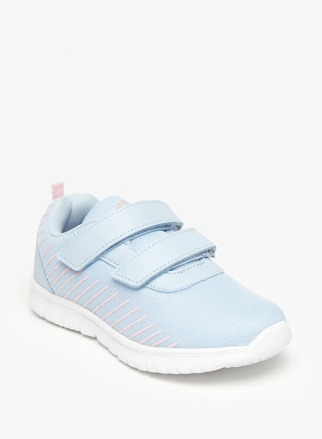 شو اكسبرس Girls Textured Sports Shoes with Hook and Loop Closure