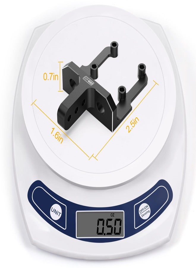 COOWOO RC Link Riser, Increased Ground Clearance Rear Link Riser Upgrade Part for 1/10 SCX10 II RC Trucks - Made of Aluminum Alloy(Black) - Image 3