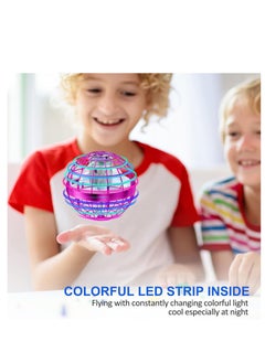 MAGIC VAULT Flying Orb Ball Toy, Hover Ball Boomerang Fly Fidget Spinner, Cool Toys Gifts for 6 7 8 9 10 11 12+ Years Old boy Girls Teens, Hand Mini Drone Cosmic Globe, Indoor Outdoor Toys (Pink)  - Image 4