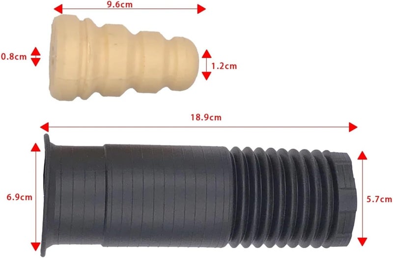 DEMULAX Car Rear Shock Absorber Buffer Rubber Boot - Image 2