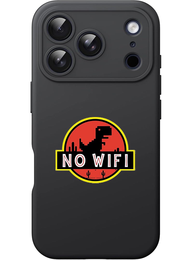 Theodor Protective Slim Fit Case Liquid Silicone Cover with Full Body Protection Anti-Scratch Shockproof Case For Apple iPhone 17 Pro Max (Black) No wifi - Image 1