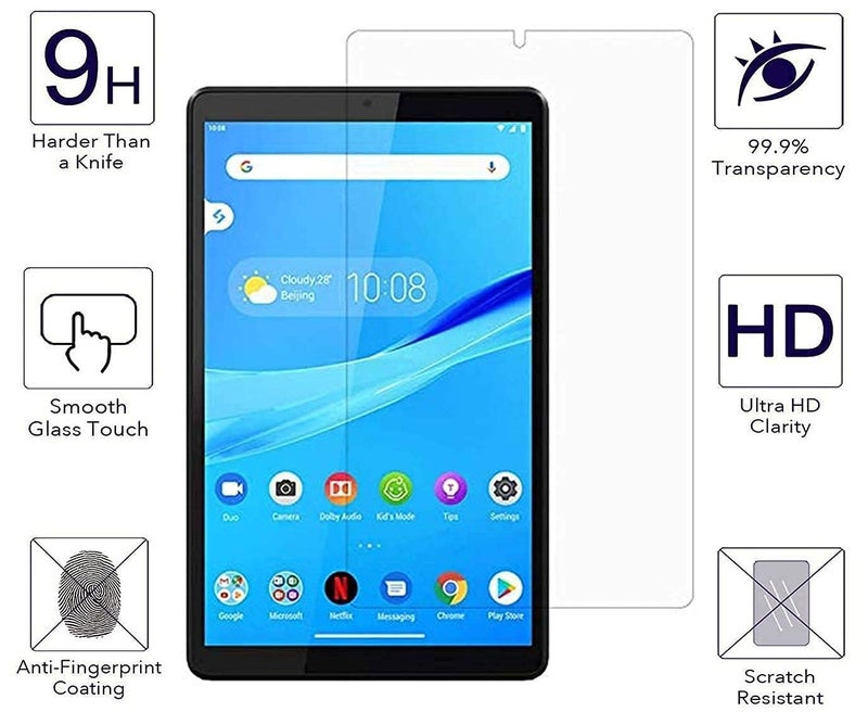 PROTECTERR 9H Unbreakable Screen Protector Compatible with MOTO TAB G20 (8 INCH) Tablet with Full Screen Coverage With Installation Kit [Transparent] - Image 2