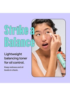 Bubble Bubble Skincare Break Even Balancing Face Toner - Gentle Exfoliating Toner & Pore Minimizer for Normal to Oily Skin Types - Skin Care Formulated with Green Tea Extract and Niacinamide (100ml)  - Image 3