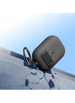 Generic Fashion design protective case for Airpods pro 2 generation, frosted material for touch, Airpods pro 2 cover with magnetic switch buckle（Frosted ash）  - Image 5
