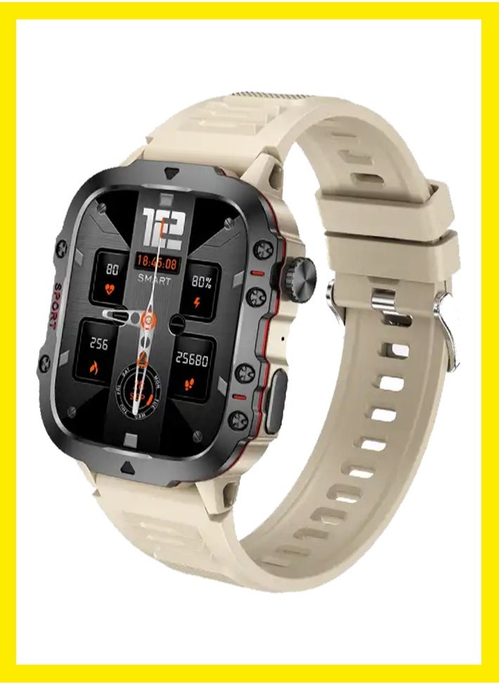 Yezler Sport Smartwatch for Adventure - Waterproof Fitness Tracker, Heart Rate Monitor, Durable Outdoor Watch, Activity Tracker, Step Counter, Calorie Burn Monitor, Rugged Design for Extreme Conditions, Bold Style  - Image 1