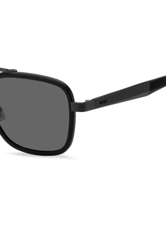 BOSS Men's UV Protection Sunglasses Boss 1486/S Black 45 - Lens Size: 54 Mm