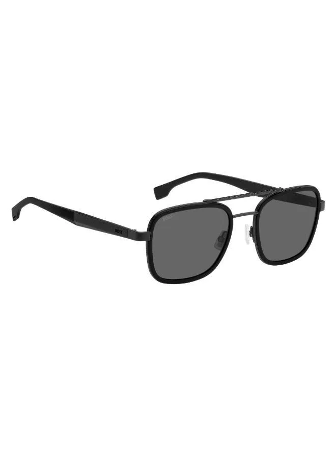 BOSS Men's UV Protection Sunglasses Boss 1486/S Black 45 - Lens Size: 54 Mm