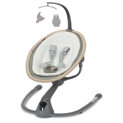 MaxiCosi Cassia Baby Swings for Infants Smart Portable Baby Swing with Music Lightweight Foldable Baby Swing 360 Rotation Infant Swing Classic Green