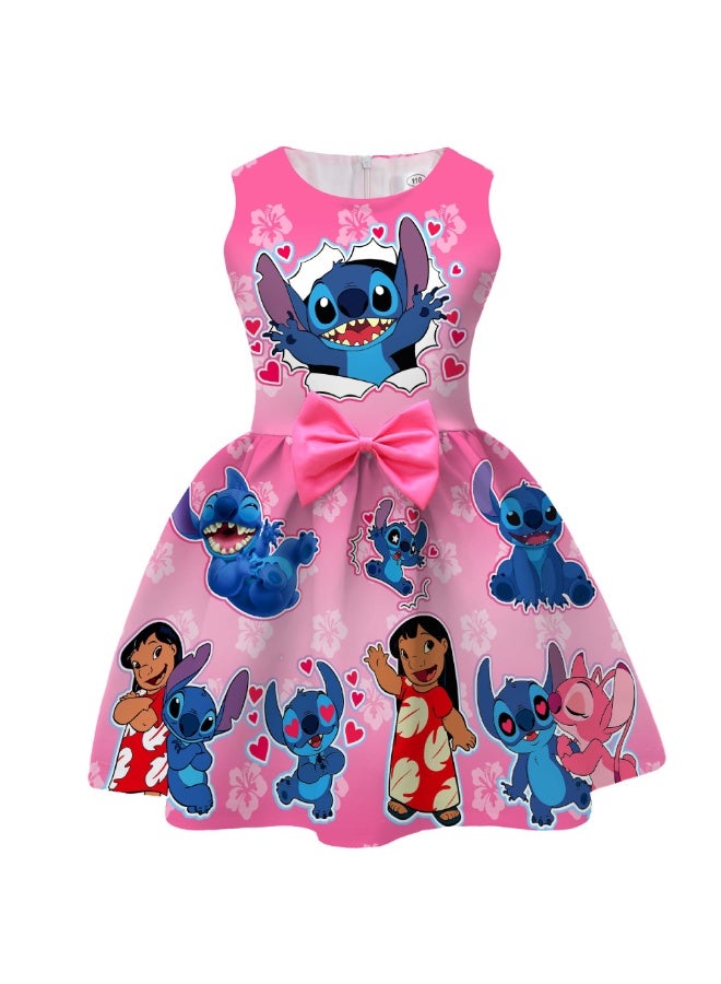 general Stitch dress girls dress bow dress gift for family and friends - Image 1