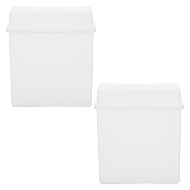 2pcs Slide Staining Jar: Lab Microscope Slide Organizer Case with Lidfor Vertical Staining - Jar for Laboratory Sample Prep and Biology Equipment - Image 1