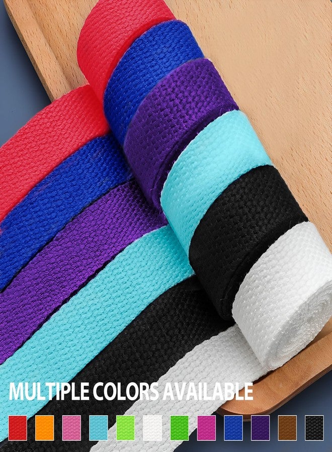 Grosun Cotton Webbing 1 inch 1.5 inch 2 inch Webbing Tote Strap Canvas Straps for Bags, 10 25 50 3.3 Yards Cotton Polyester Webbing (Purple, 1 Inch x 10 Yards) - Image 2