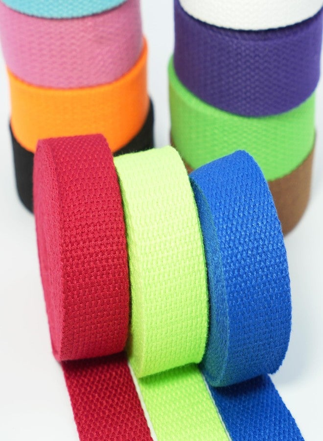 Grosun Cotton Webbing 1 inch 1.5 inch 2 inch Webbing Tote Strap Canvas Straps for Bags, 10 25 50 3.3 Yards Cotton Polyester Webbing (Purple, 1 Inch x 10 Yards) - Image 4