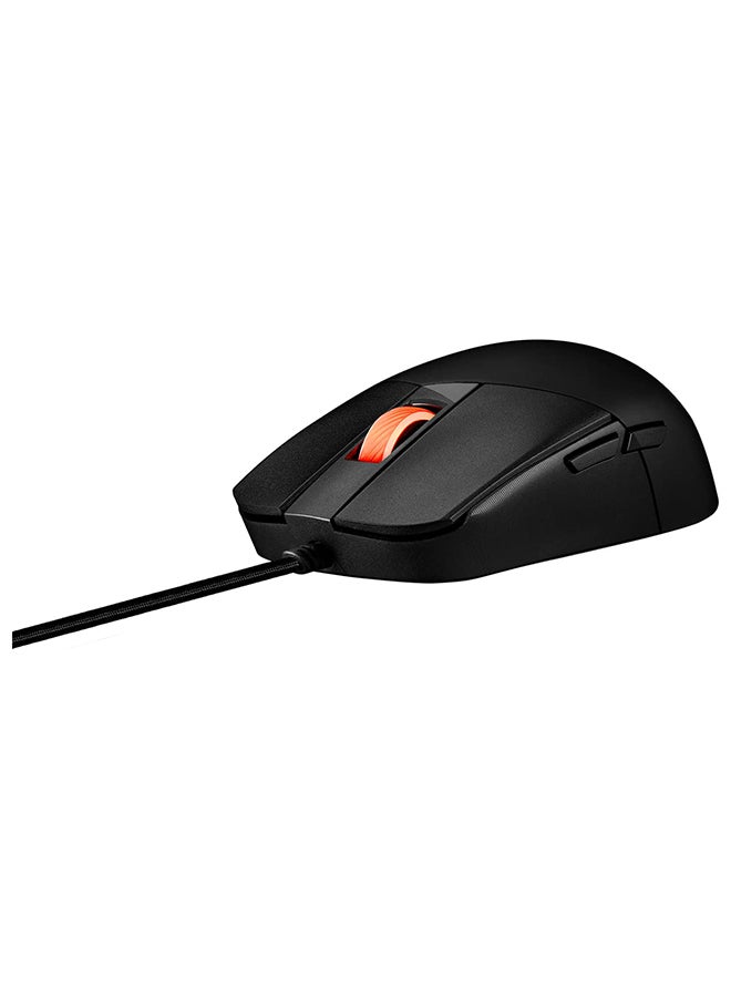 أسوس ماوس الألعاب ASUS P518 ROG Strix Impact III شبه متماثل، خفيف الوزن، مستشعر 12000 نقطة في البوصة، 5 أزرار قابلة للبرمجة، مفاتيح قابلة للتبديل، كابل بارا كورد، ماوس ألعاب GPS، أسود - Image 4