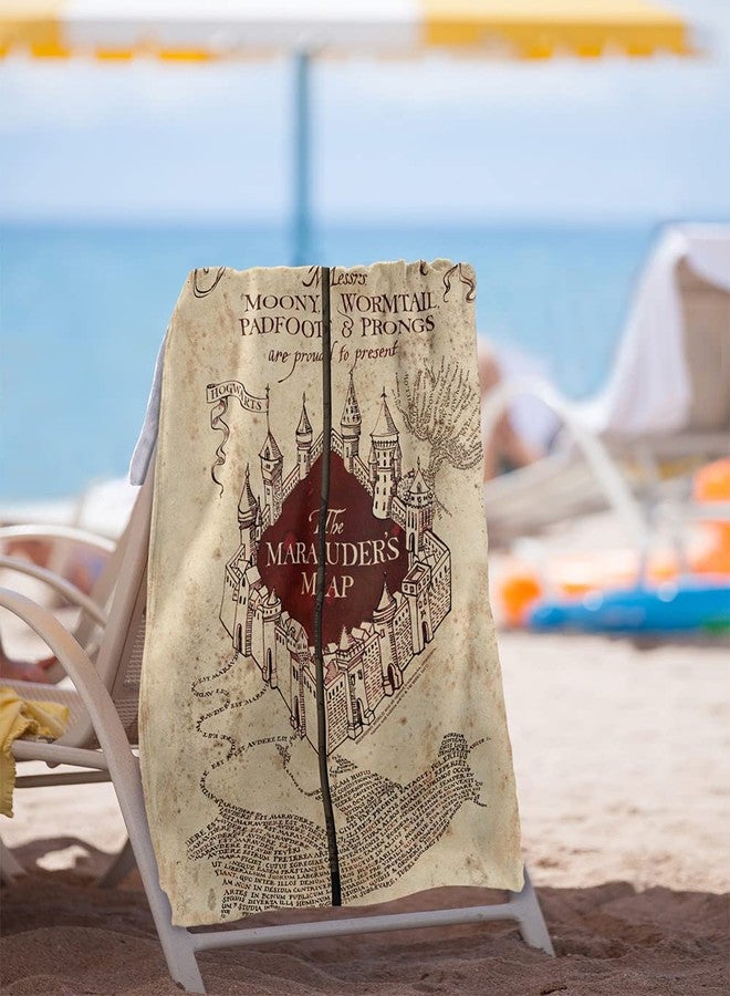 LOGOVISION Harry Potter Marauder's Map Officially Licensed Beach Towel 30" X 60" - Image 2