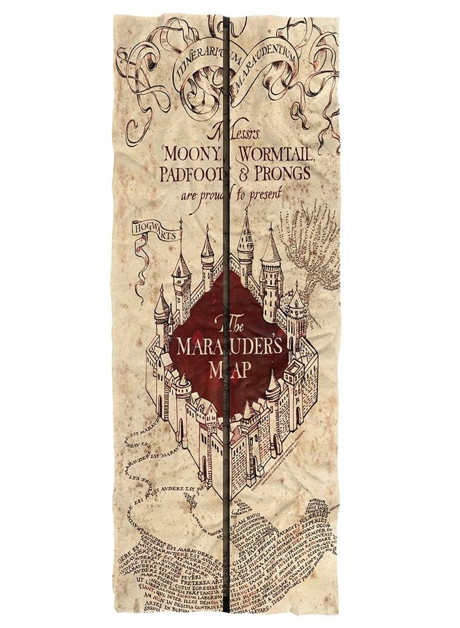 LOGOVISION Harry Potter Marauder's Map Officially Licensed Beach Towel 30" X 60" - Image 1