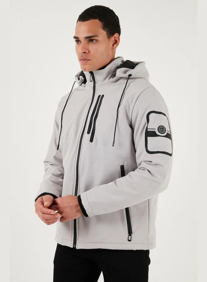 Buratti  Buratti Regular Fit Jacket with Detachable Hood and Pockets, Men's Jacket 497ALBERT for Men | Best Price UAE