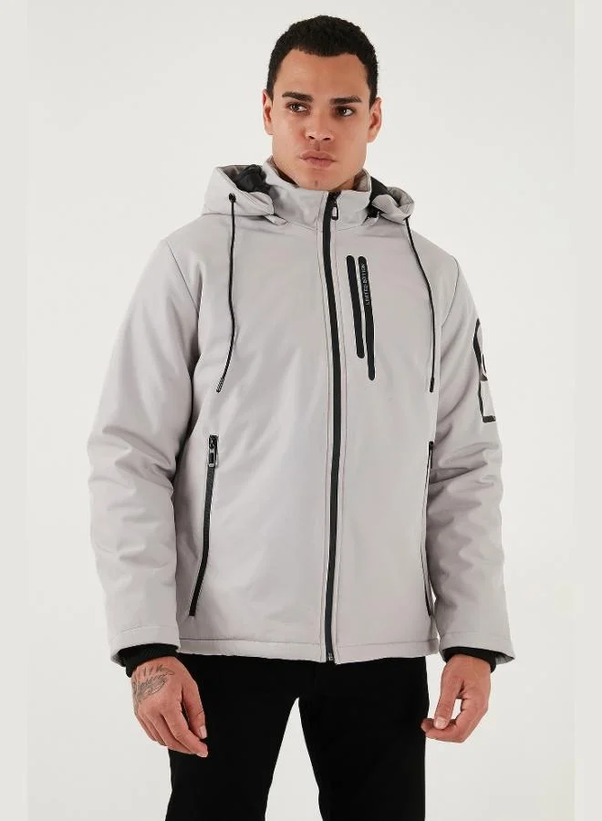 Buratti  Buratti Regular Fit Jacket with Detachable Hood and Pockets, Men's Jacket 497ALBERT for Men | Best Price UAE