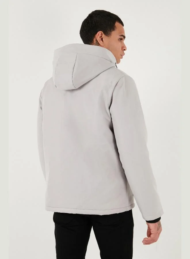 Buratti  Buratti Regular Fit Jacket with Detachable Hood and Pockets, Men's Jacket 497ALBERT for Men | Best Price UAE