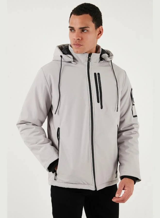 Buratti  Buratti Regular Fit Jacket with Detachable Hood and Pockets, Men's Jacket 497ALBERT for Men | Best Price UAE