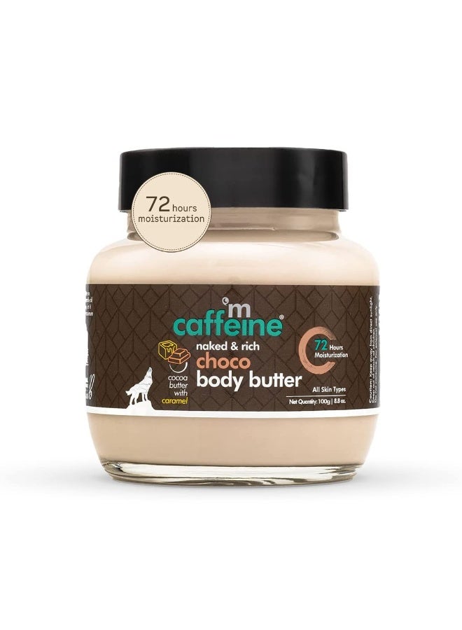 إم كافيين زبدة الجسم إم كافيين للبشرة الجافة للنساء والرجال | مرطب زبدة الشيا مع زبدة الكاكاو والكافيين | كريم للجسم لترطيب يدوم 72 ساعة | غير لزج لجميع أنواع البشرة (100 غرام) - Image 1