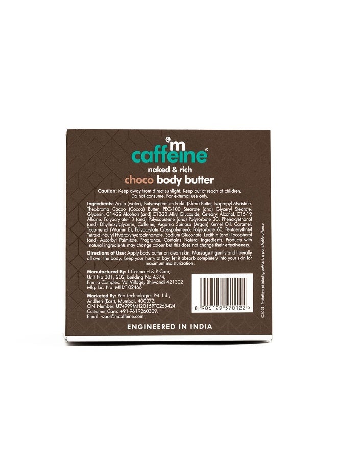إم كافيين زبدة الجسم إم كافيين للبشرة الجافة للنساء والرجال | مرطب زبدة الشيا مع زبدة الكاكاو والكافيين | كريم للجسم لترطيب يدوم 72 ساعة | غير لزج لجميع أنواع البشرة (100 غرام) - Image 4