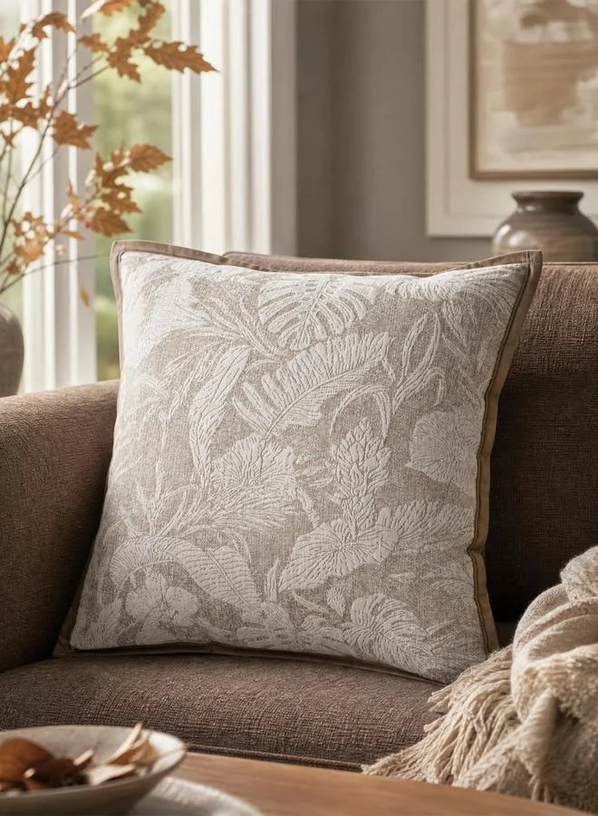 Styli Patterned Cushion Cover - 45X45Cm, Tan
