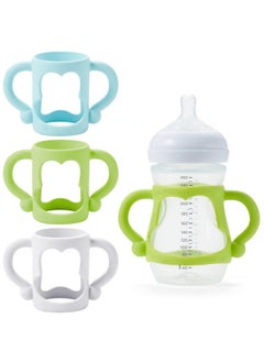 VANPET Baby Bottle Handles for Avent Natural Baby Bottle, Easy-Grip Transitional Sippy Cup Handles, Compatible with Philips Avent Natural Baby Bottle 9 oz, BPA Free (White+Blue+Green) - pzsku/Z2672202772BFA13FDFACZ/45/_/1737031174/8e239811-d3ef-41bd-b083-e8f90b28c6d1