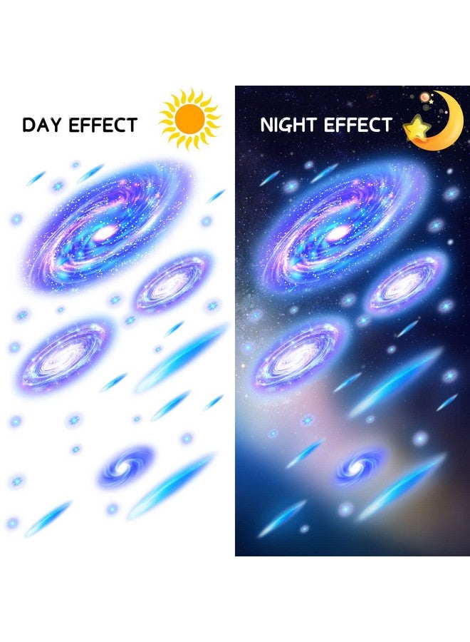 Spakon Glow in The Dark Stars for Ceiling Stickers Galaxy Wall Decals 289 Pcs Ceiling Stars Glow in The Dark and Planets Wall Stickers for Bedroom Birthday Party Favors - Image 3