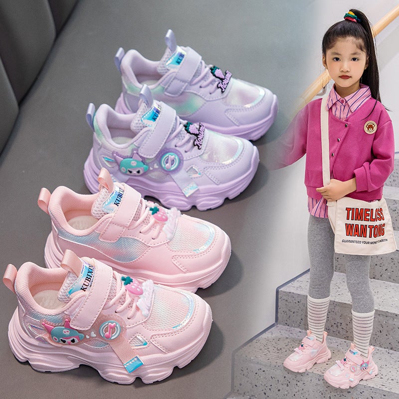 2025 Children'S Shoes Spring Girls' Sports Shoes Children'S Dad Shoes Korean Style Outdoor Casual Shoes Student Travel Shoes - Image 2