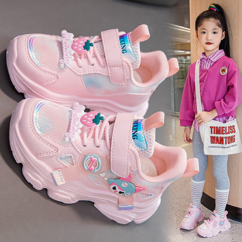 2025 Children'S Shoes Spring Girls' Sports Shoes Children'S Dad Shoes Korean Style Outdoor Casual Shoes Student Travel Shoes - Image 1