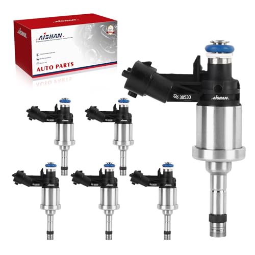 AISHAN 6PCS Fuel Injectors 6 Holes Compatible with Buick Enclave LaCrosse for Chevy Camaro Traverse for Saturn Outlook for Cadillac CTS STS 20082011 for GMC Acadia 20092011 V6 36L 12638530 - Image 1