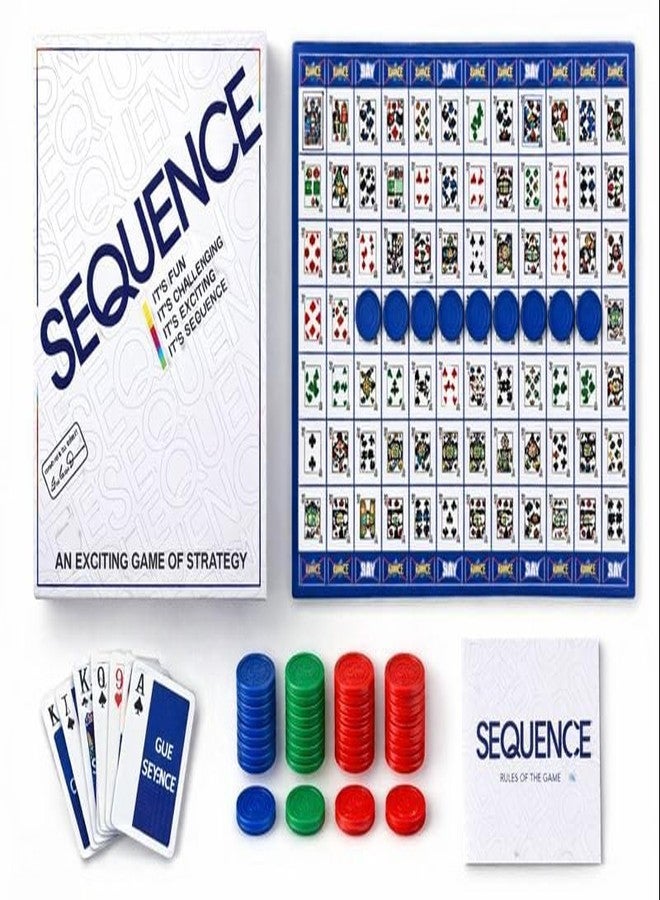 ANTALYA Kids The Original Sequence Strategy Game Card Game Board Game for Adults Families Educational 2 to 12 Players Family Fun Activity Toy (Multicolor) - Image 3